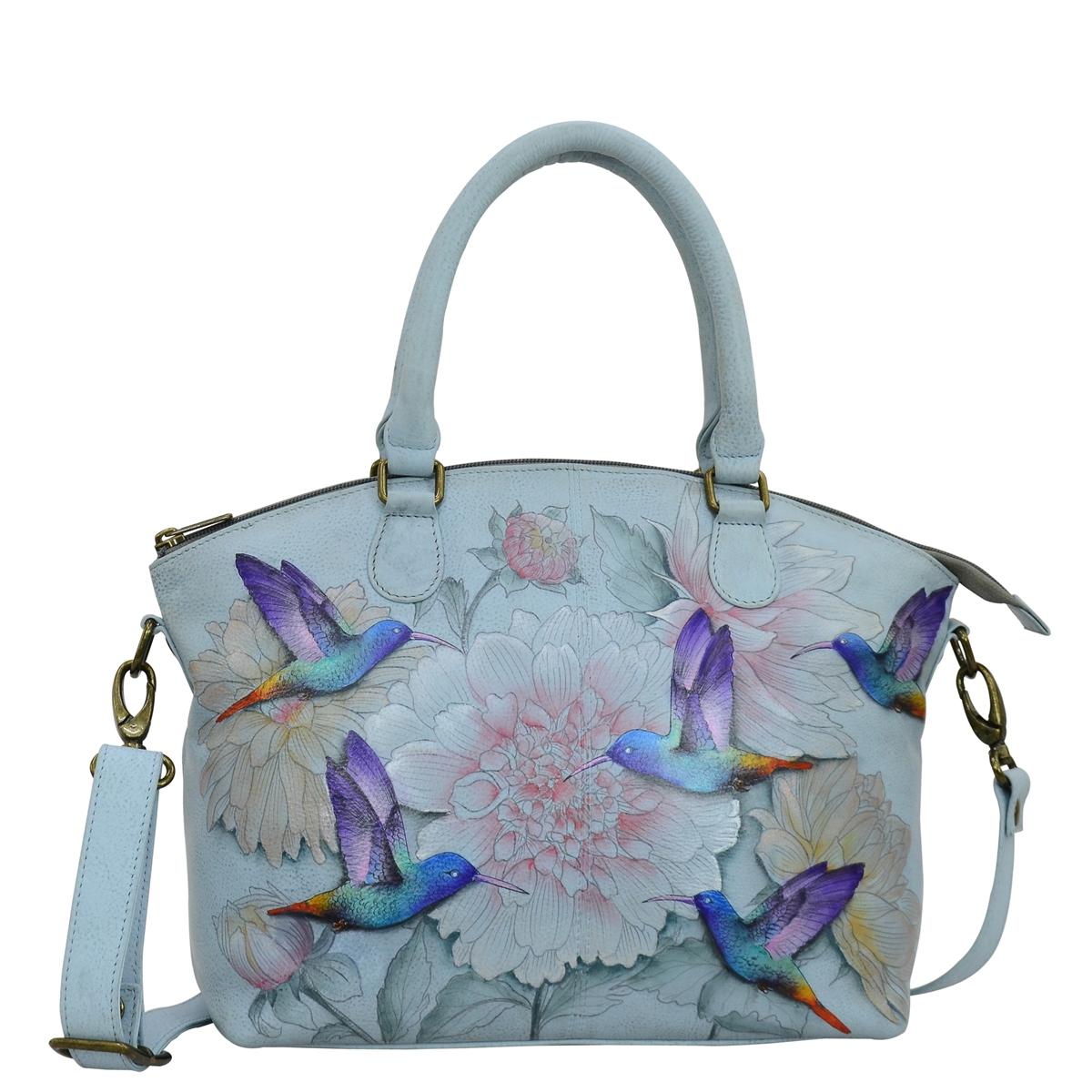 Anuschka Hand-Painted Leather Convertible Satchel