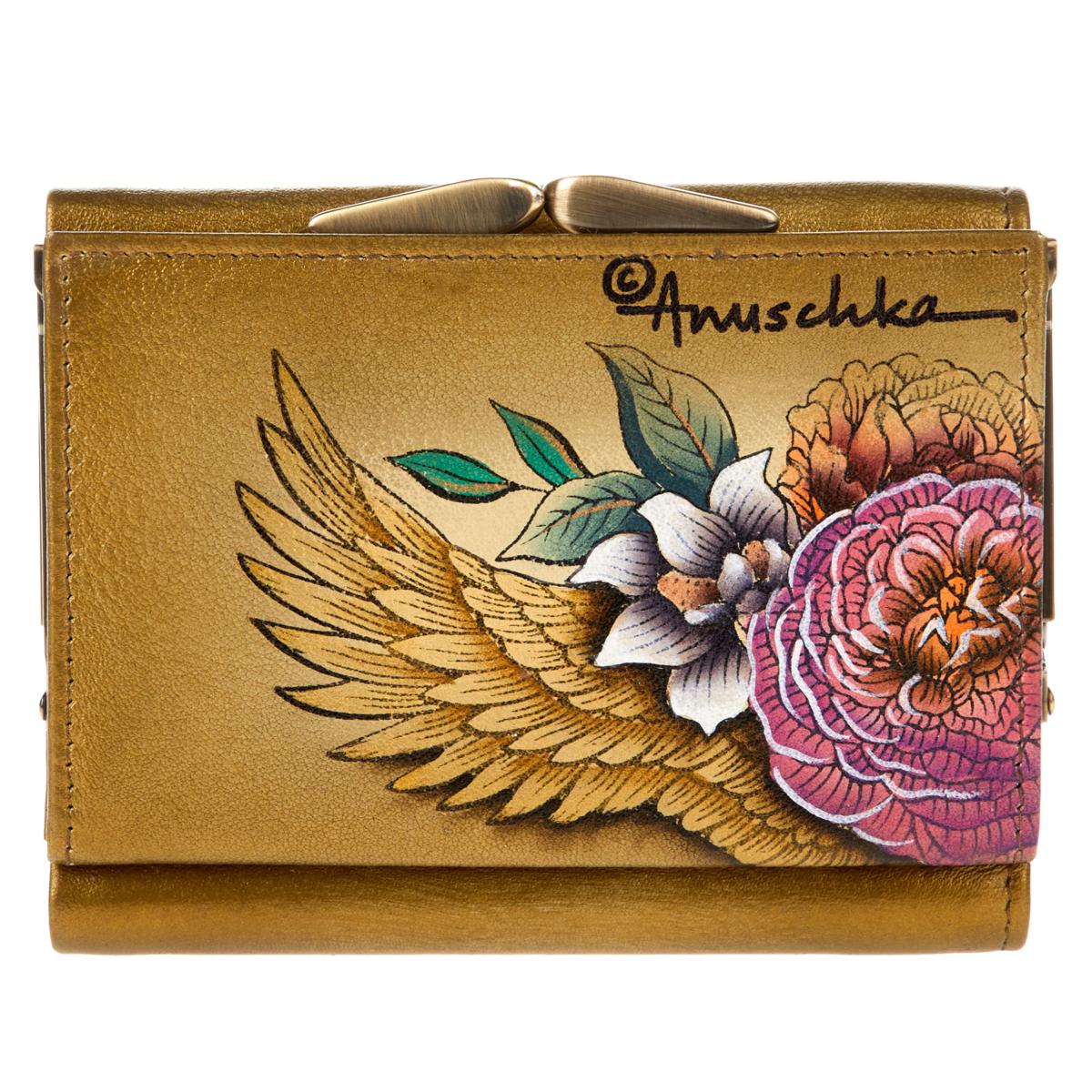 on Request Hand-Painted Large Leather Wallet