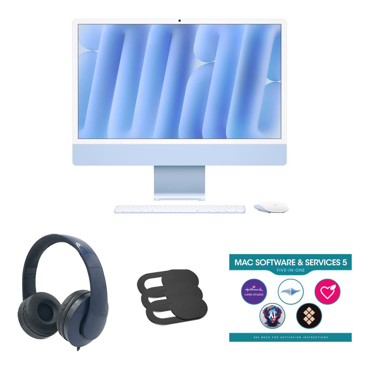 Apple iMac ブルー　256G Amazon.com: Apple 2021 iMac with Apple M1 Chip with 8-core CPU 24