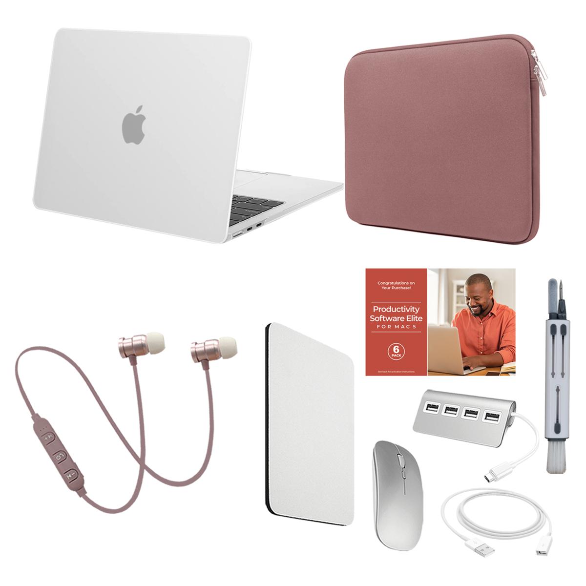 Apple MacBook Air 13 M2 256GB Laptop Bundle with Bluetooth Earbuds
