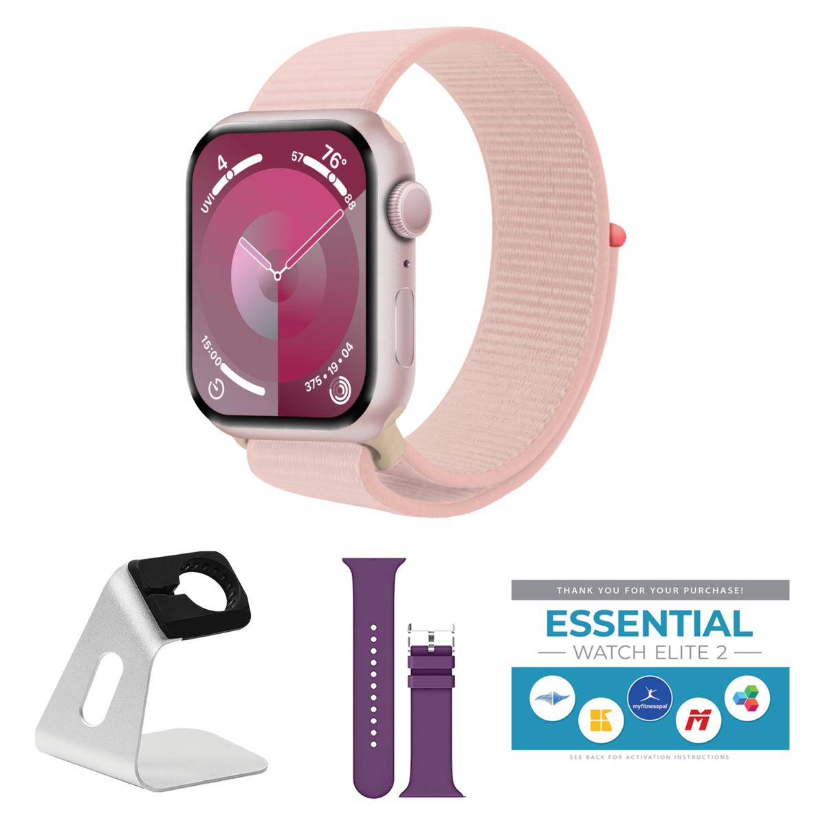 Apple Watch Series 9 GPS 45mm Sport Loop Bundle | HSN