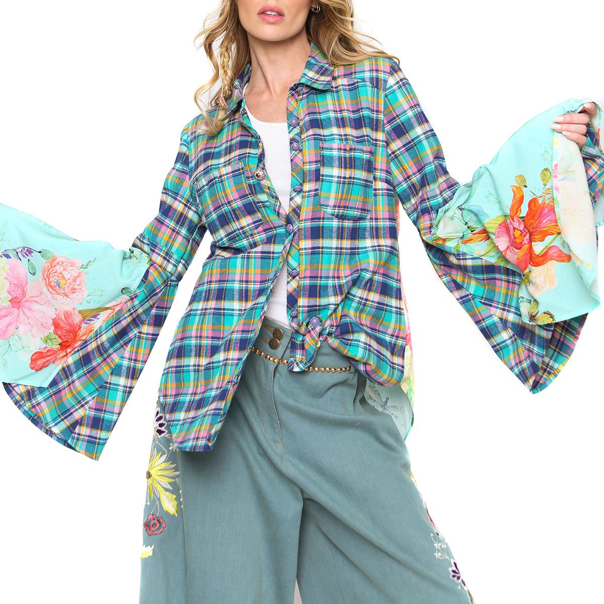 Aratta Bouquet Plaids Shirt