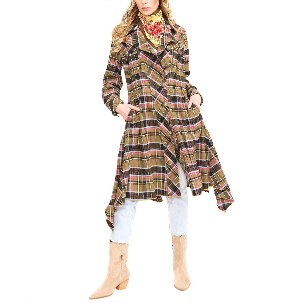 Aratta Coco Plaid Trench Coat - 20770994 | HSN