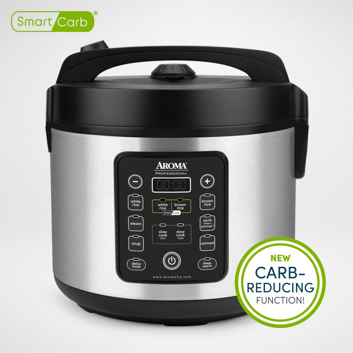 Aroma ARC-1120SBL 20-Cup Smart Carb Rice Cooker 9913335 HSN