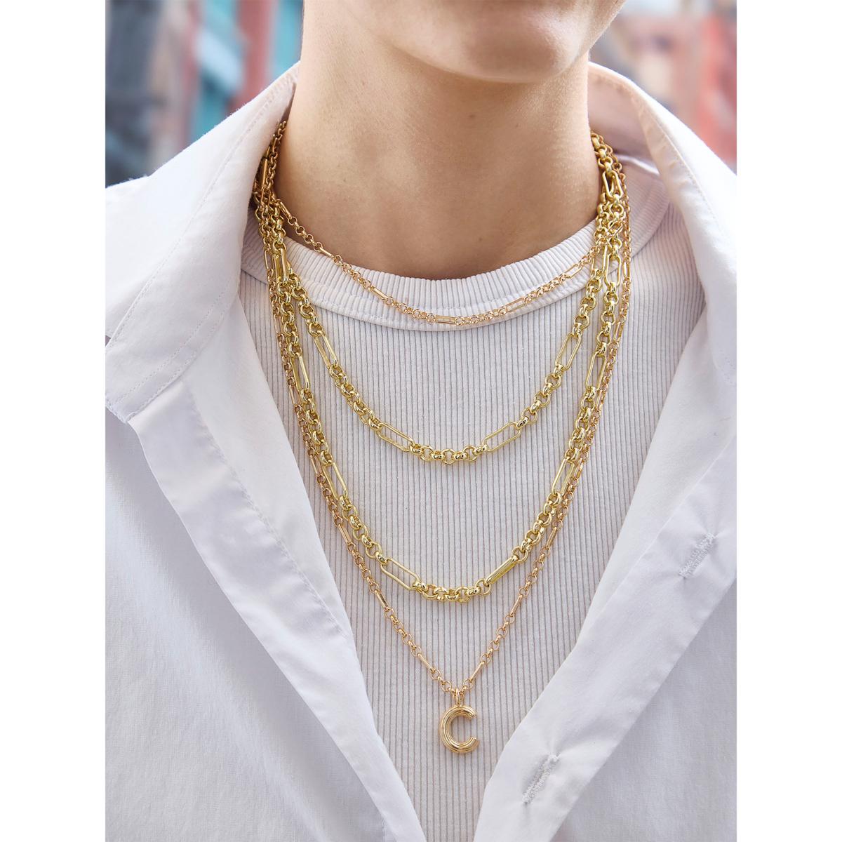【as\"on】NEW LOGO NECKLACE◆ 4.0mm Glitter Rope Chain Necklace in Solid 10K Gold