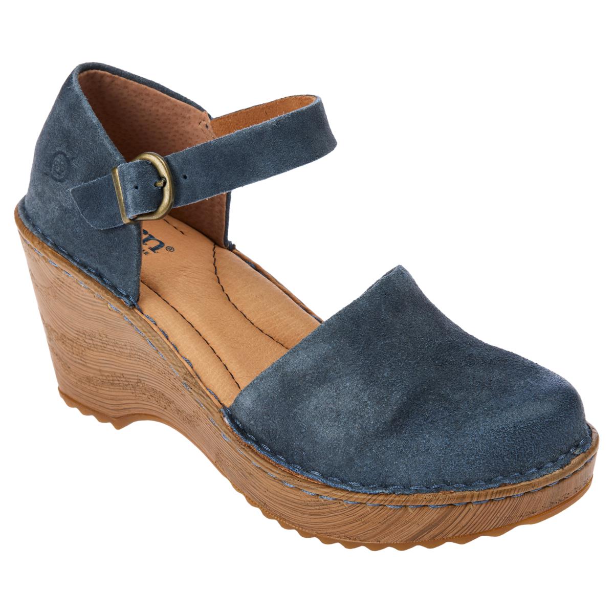 As Is Born Nellie Leather or Suede Mary Jane Wedge