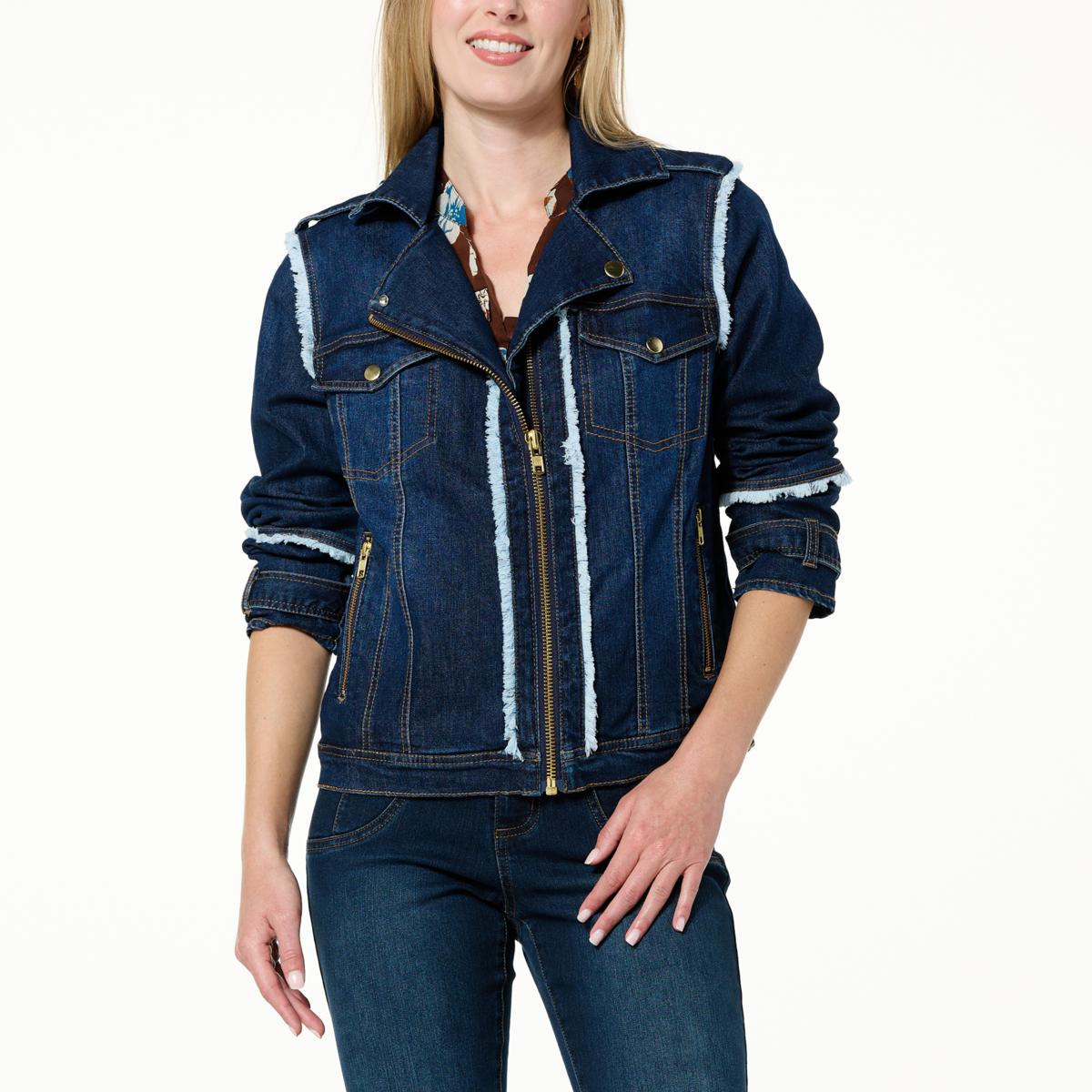 denim moto jacket