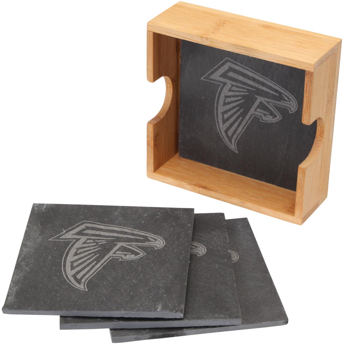 Atlanta Falcons Home NFL Sport 4'' X 4'' Square Wooden Coaster