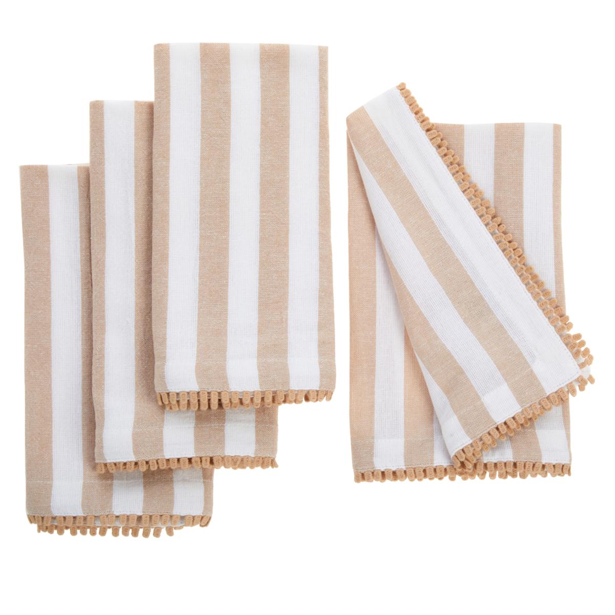 Santa Valera Napkin, Reusable Napkins, Striped Napkins