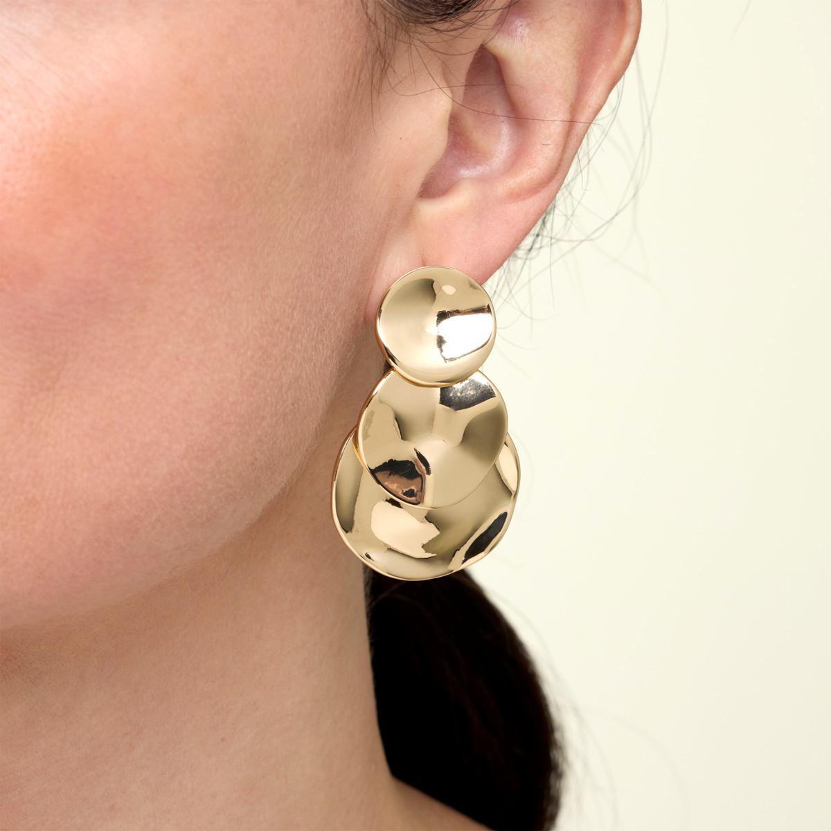 Badgley Mischka Molten Polished Drop Earrings 23511854 HSN