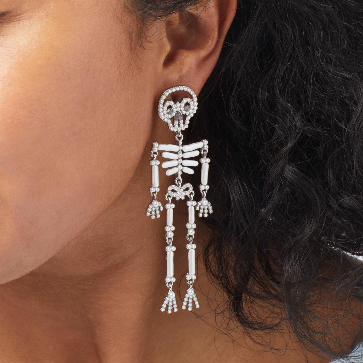 baublebar skeleton earrings