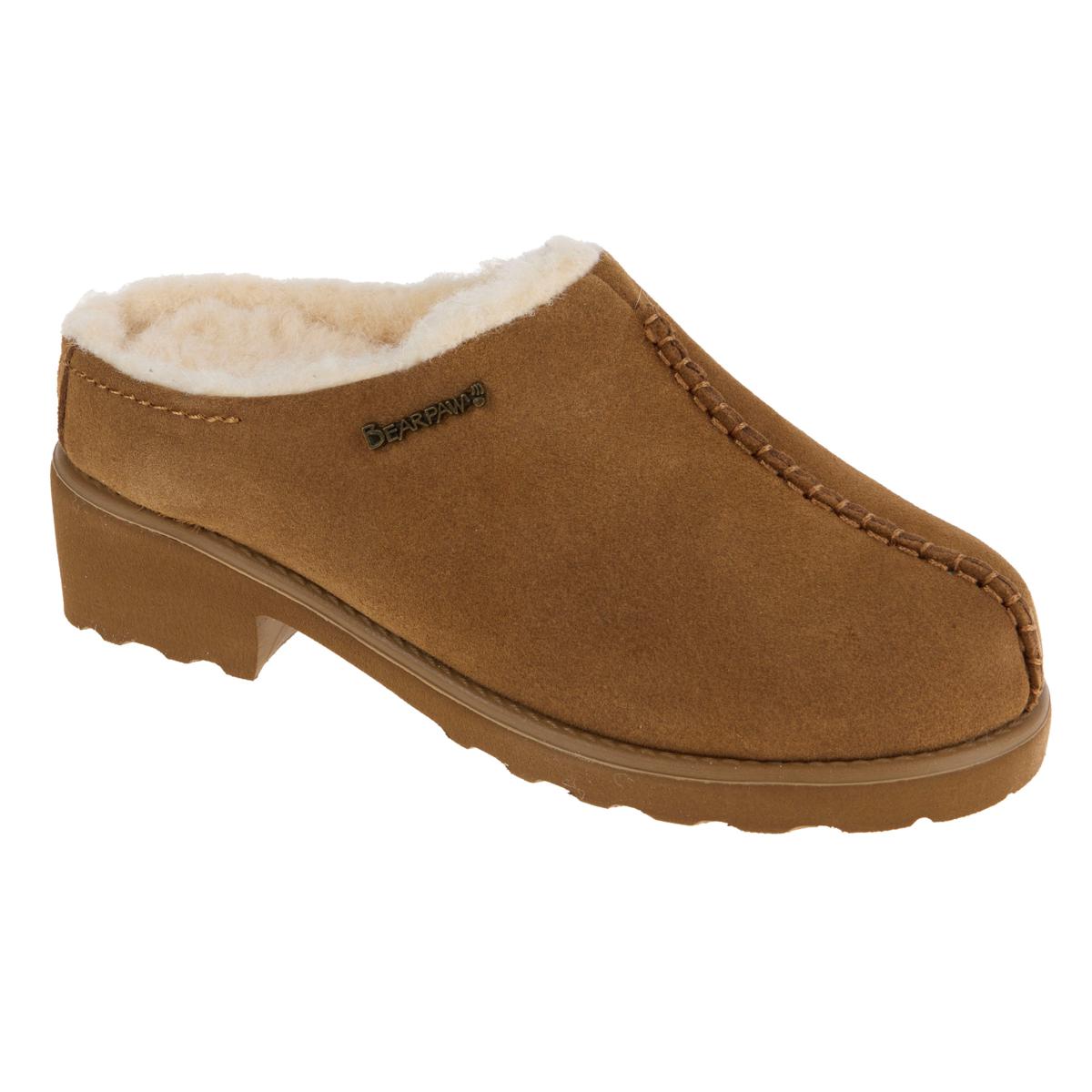 BEARPAW® Emily Suede Clog w/Rain & Stain Repellent - 23288952 | HSN