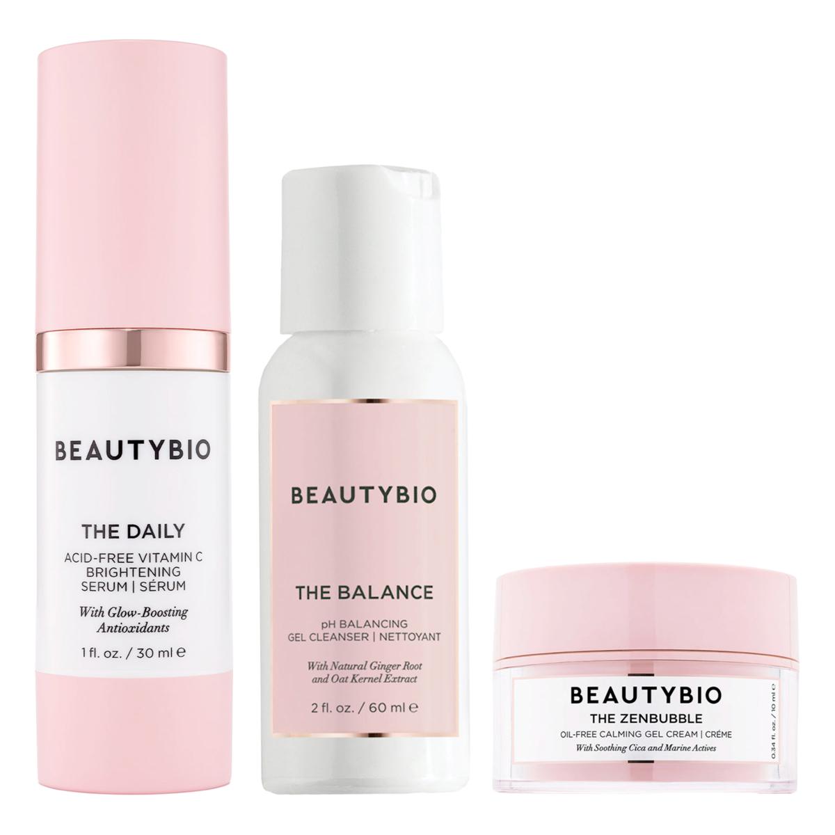 BeautyBio The Daily Serum with The Balance Cleanser and ZenBubble ...