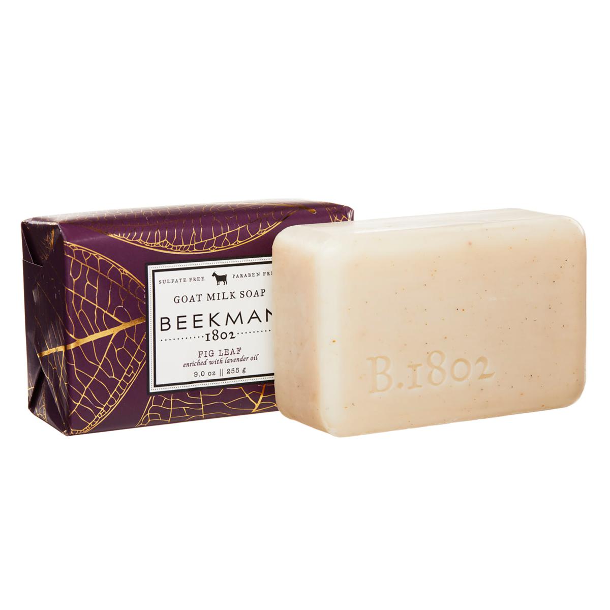 Beekman 1802 Fig Leaf Goat Milk Bar Soap Enriched with Lavender Oil 255g/9oz