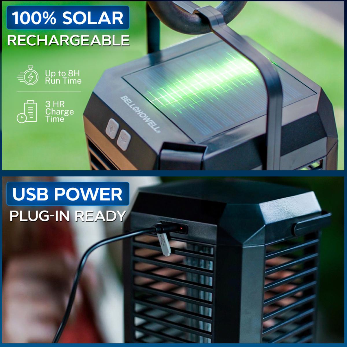 Bell + Howell Solar Lantern and Bug Zapper with LED Light | HSN