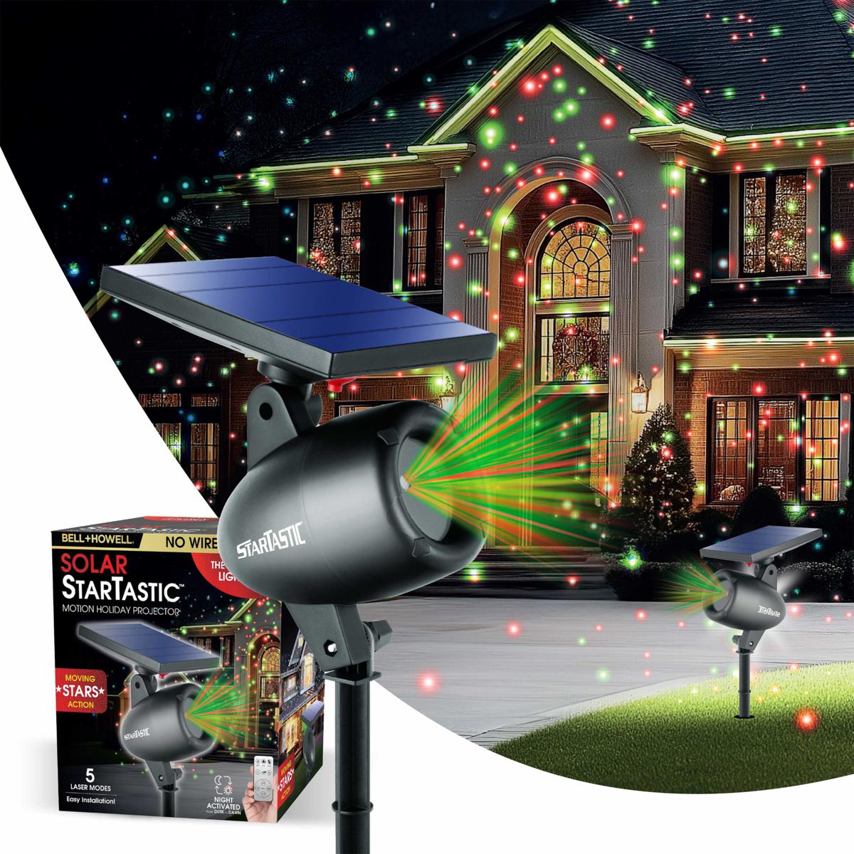 Bell + Howell Solar Startastic Motion Holiday LED Projector | HSN