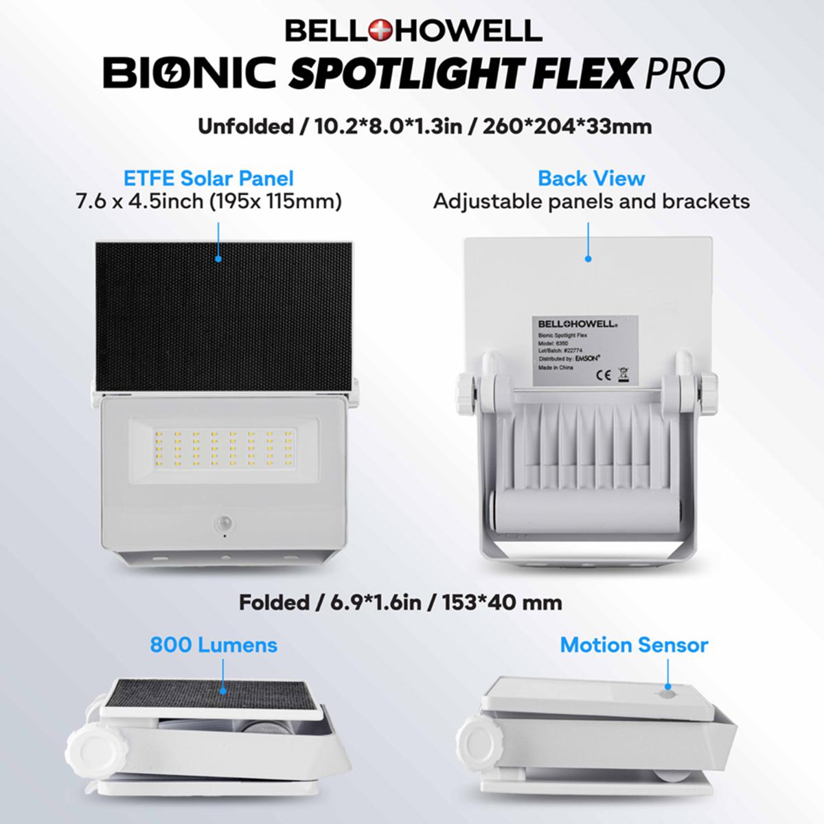 Bell Howell Platinum Pro Solar Bionic Spotlight Flex 23432245 HSN