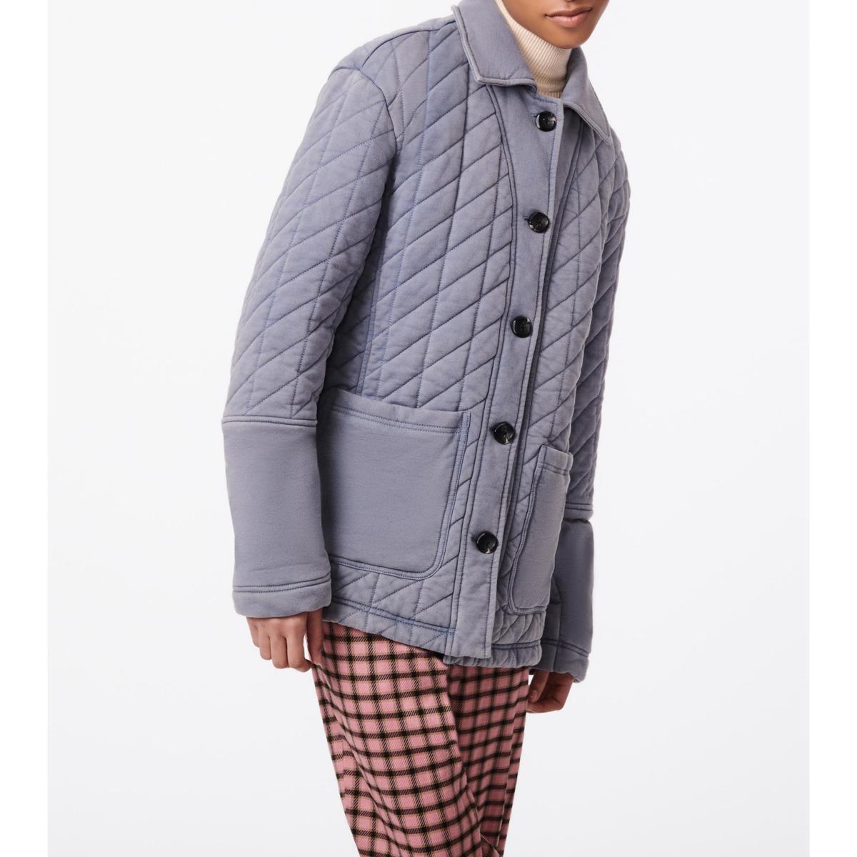 Bernie Quilted French Terry Trucker Jacket 宅配 JACKET COLLAR NO QUILTING ダウンジャケット