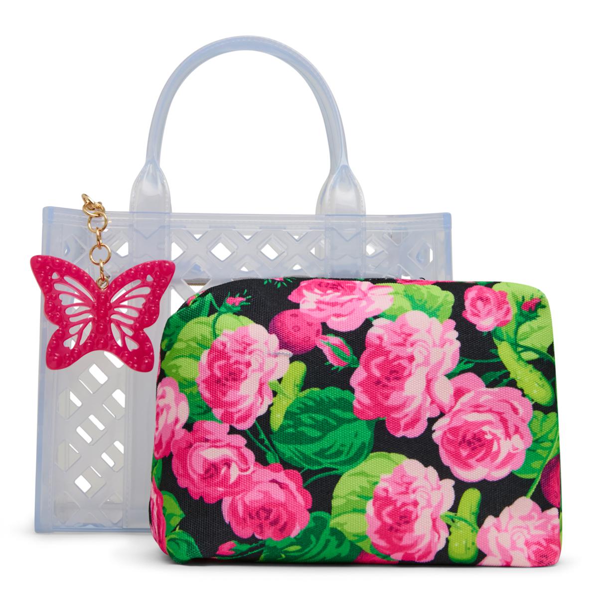 Betsey Johnson Jammin Clear Satchel with Pouch | HSN