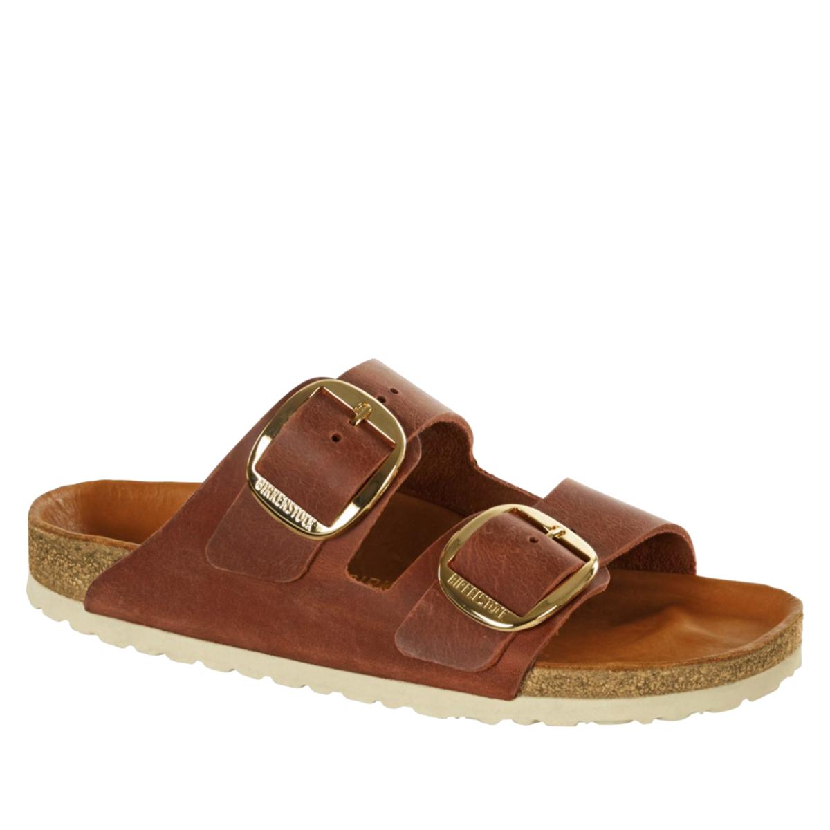 Arizona Big Buckle Genuine Shearling Lined Sandal