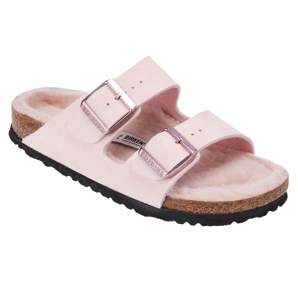 Birkenstock shearling lined sandals online