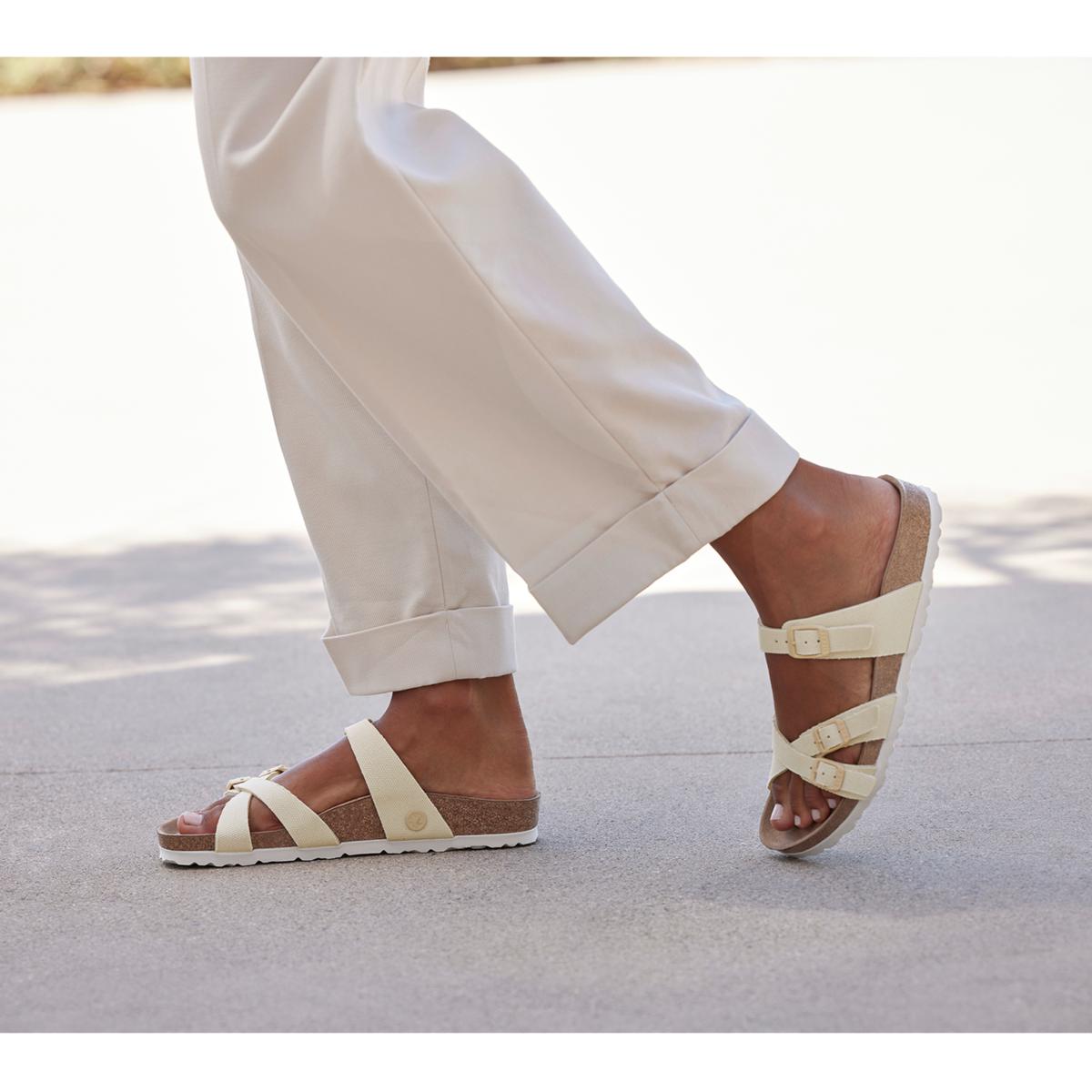 CORONA FATIGUESLACKS VIETNAMSLACKS ベージュL Birkenstock Franca Textured Slide Sandal | HSN