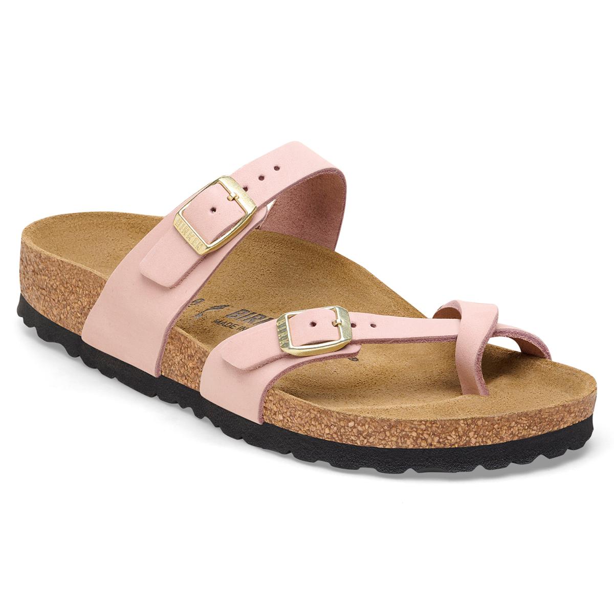 Birkenstock Mayari Nubuck Leather Toe-Loop Sandal - 21651230 | HSN