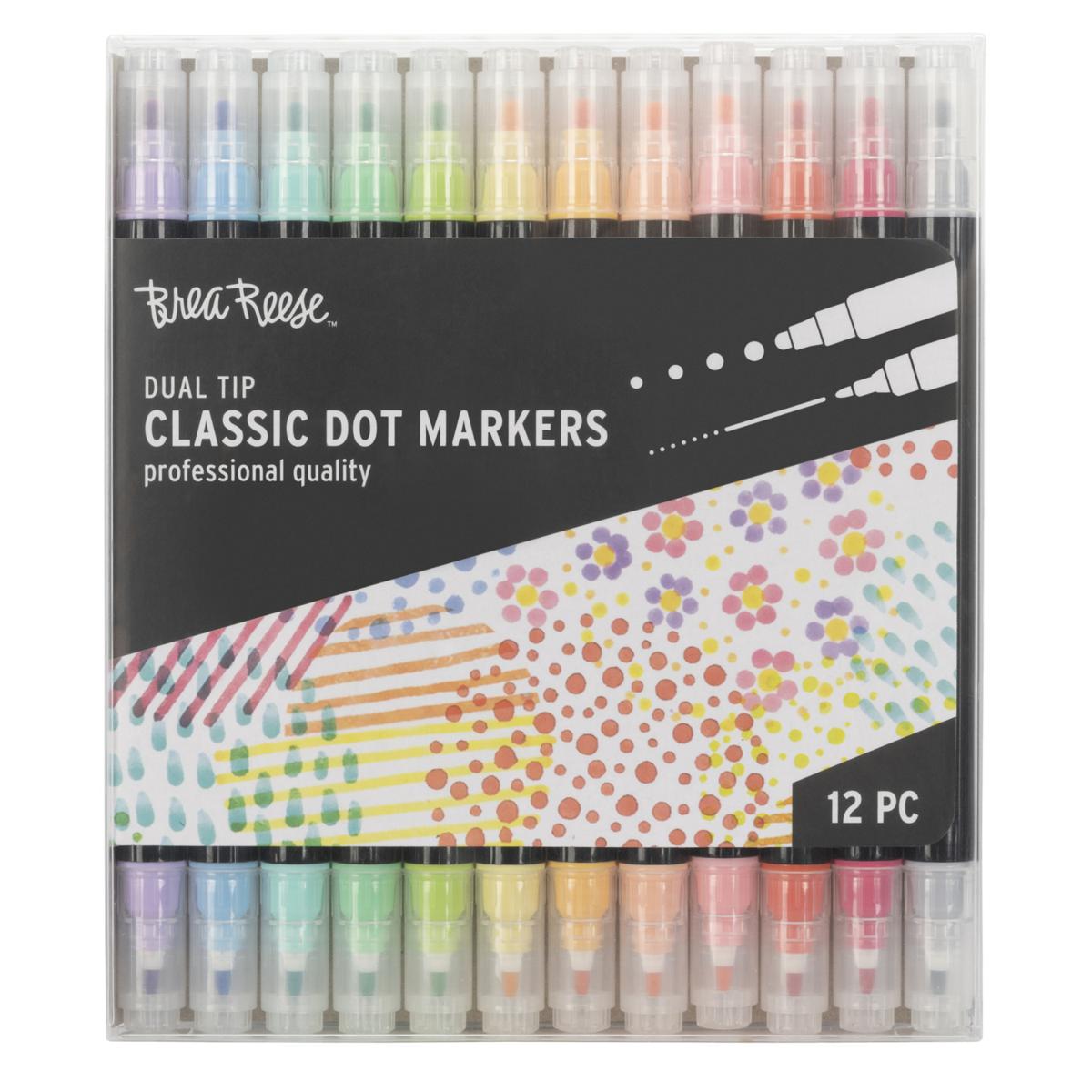 Brea Reese Dual-Tip Dot Markers 12ct with 24 Colors