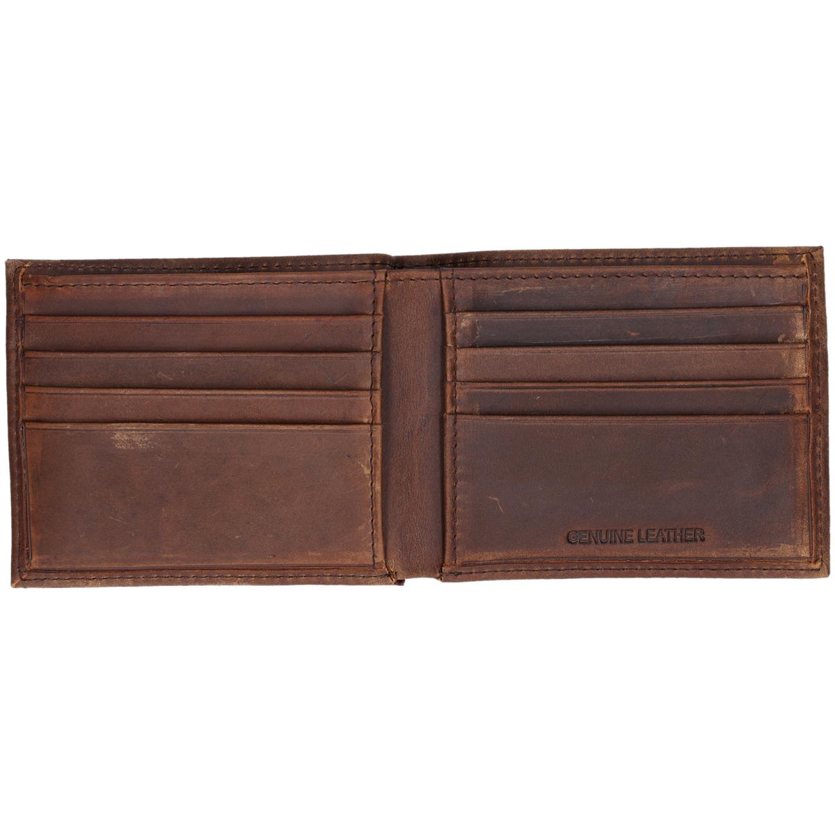 Brown Washington Commanders Bifold Leather Wallet