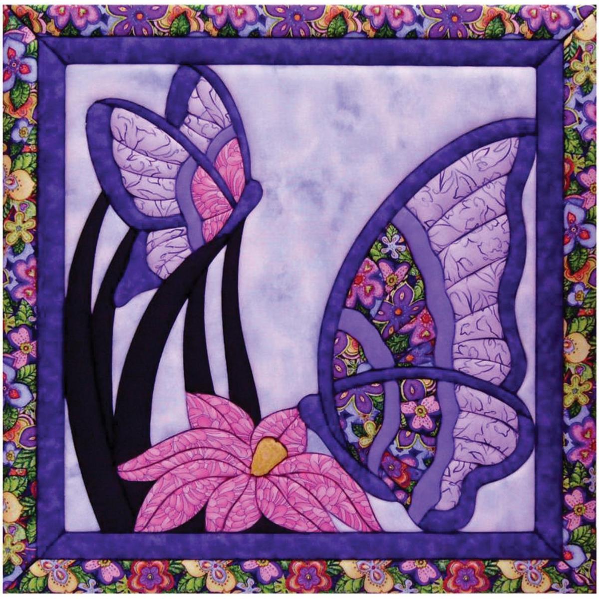 Butterfly Quilt Magic No Sew Wall Hanging Kit 6322326 HSN