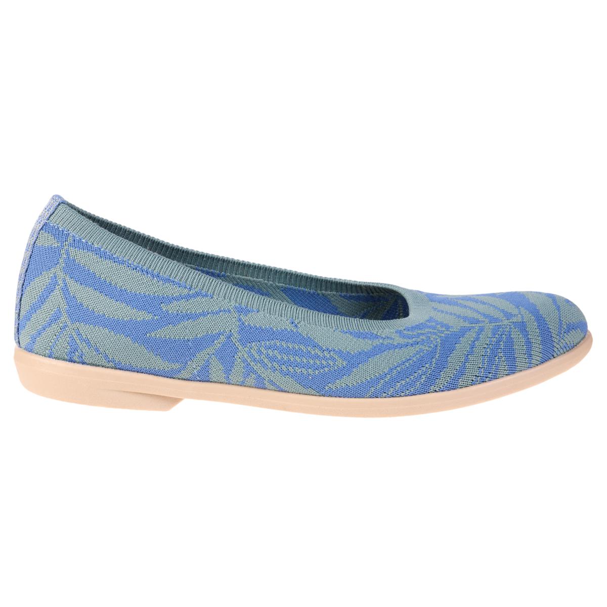 BZees Kit Stretch Knit Machine Washable Ballet Flat