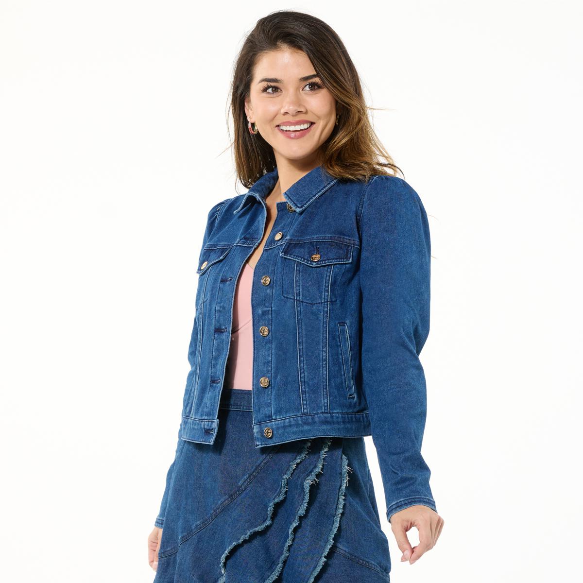 C Wonder by Christian Siriano Wonder Stretch Puff-Shoulder Jacket