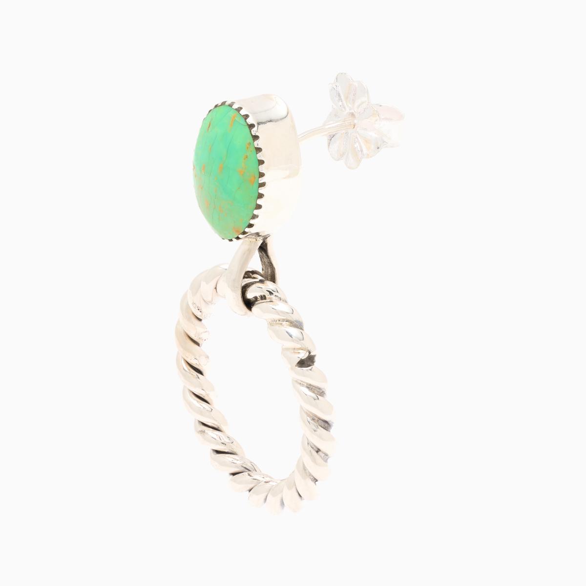 Chaco Canyon Native American Gemstone Twisted Hoop Earrings | HSN
