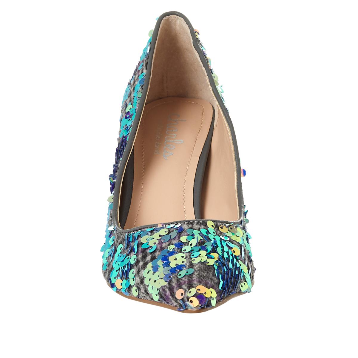 Charles david hot sale floral pumps