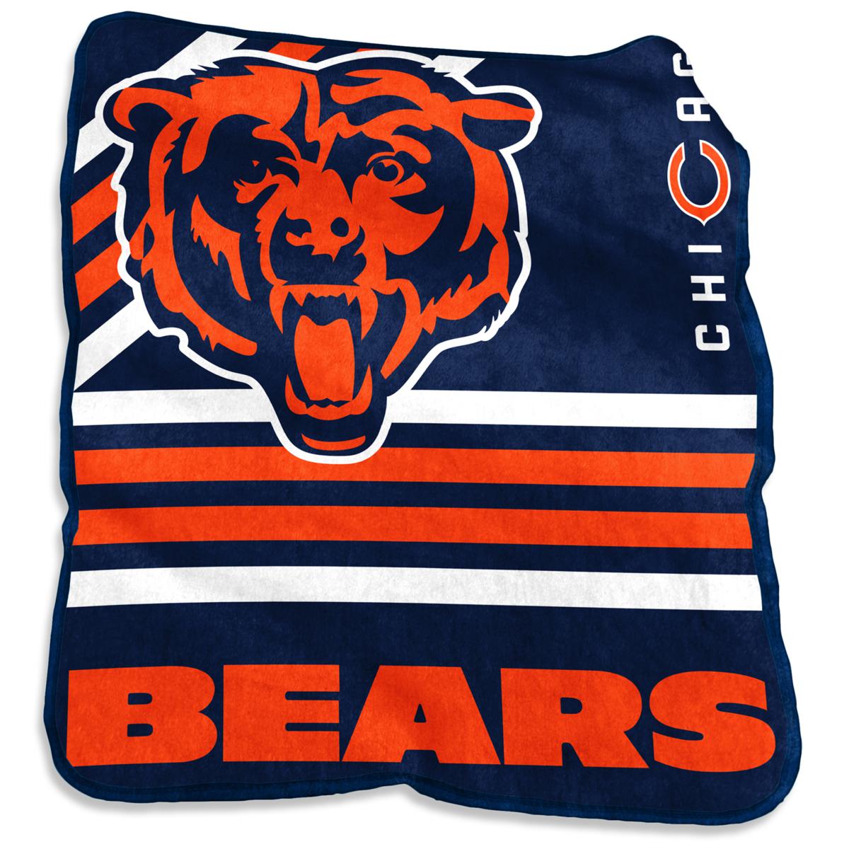 Chicago Bears 50'' x 60'' Plush Raschel Throw 21543582 HSN