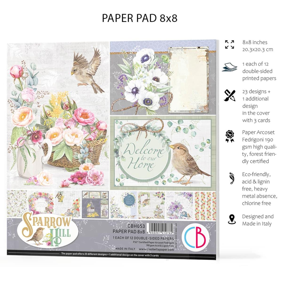 Ciao Bella 12x12 Sparrow Hill 12 X 12 Cardstock Double-sided