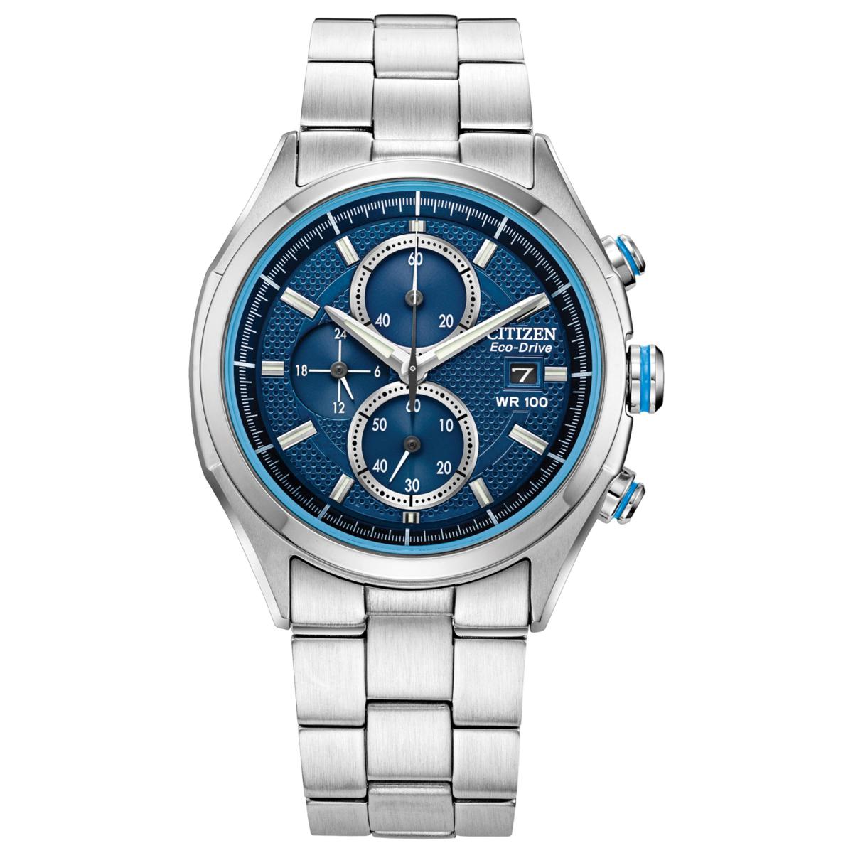 Citizen men's chronograph outlet stainless steel bracelet watch