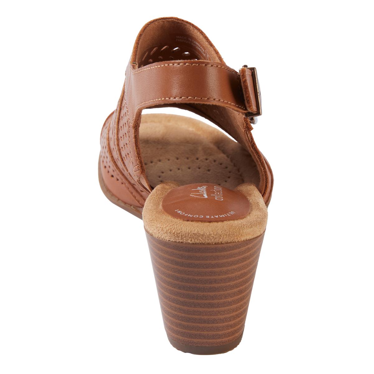 Clarks Collection Emmalae Hope Leather Wedge Sandal 23364965 HSN