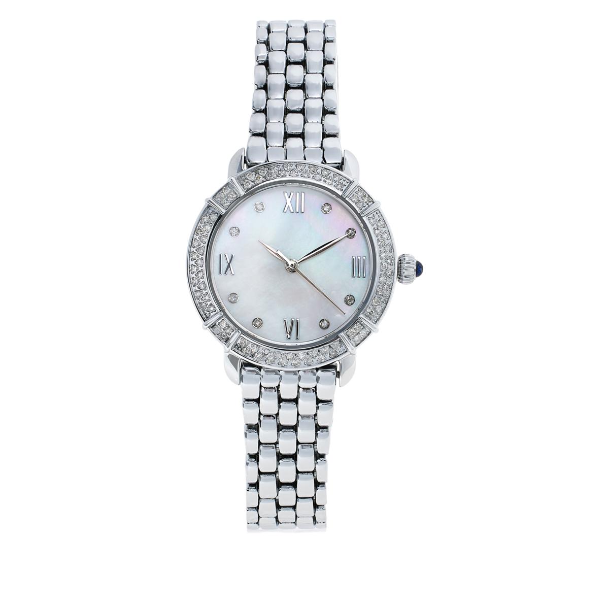 Colleen Lopez .50ctw Diamond Stainless Steel Watch 20823375 HSN