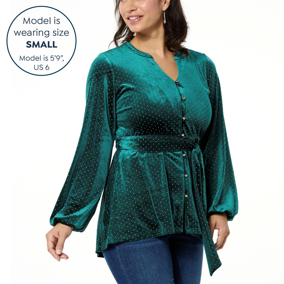 Plus size shop velvet tunic