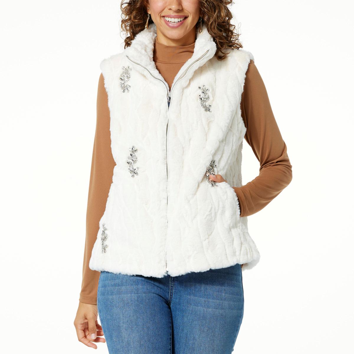 レモンプレット◆エコファー◆FAUX FUR RIBBON DETAILS VEST レモンプレット FAUX FUR RIBBON DETAILS VEST（レモンプレット