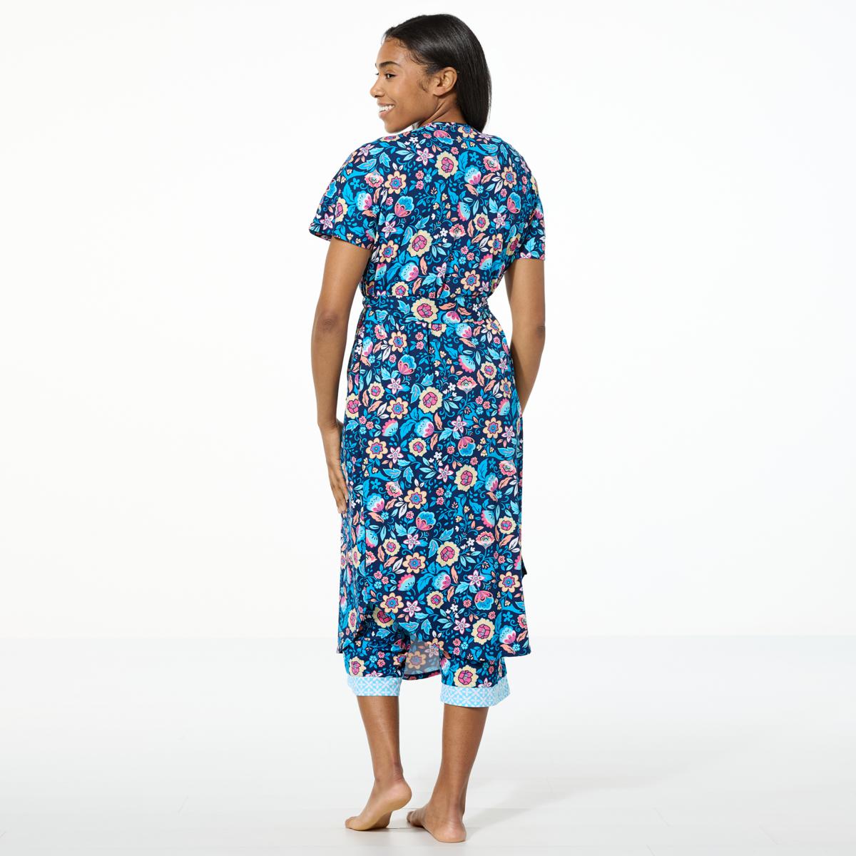 Comfort Code Peached Jersey Knit Belted Wrap Robe | HSN
