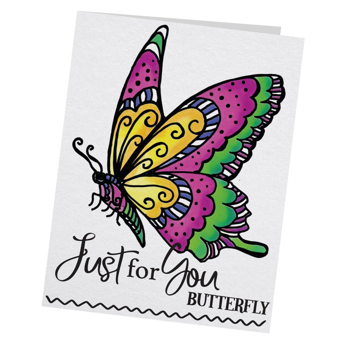 Couture Creations - Spread Your Wings Butterfly Stamp & Outline Stamps -  20487586