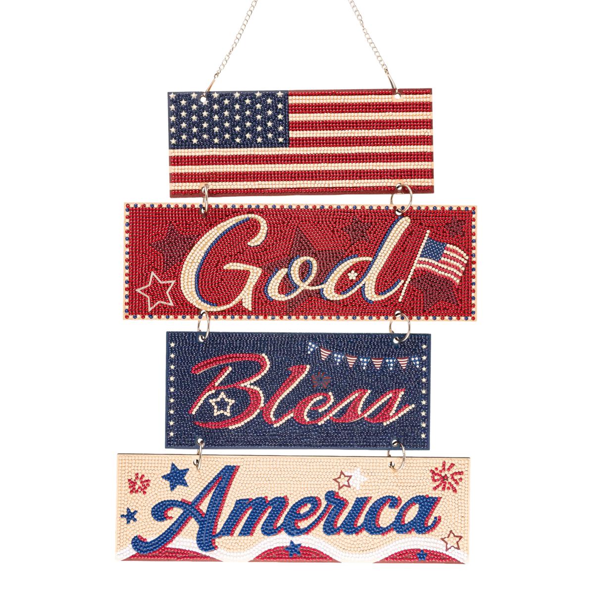 壁飾り GOD BLESS 星条旗 AMERICA Amazon.com : God Bless America USA