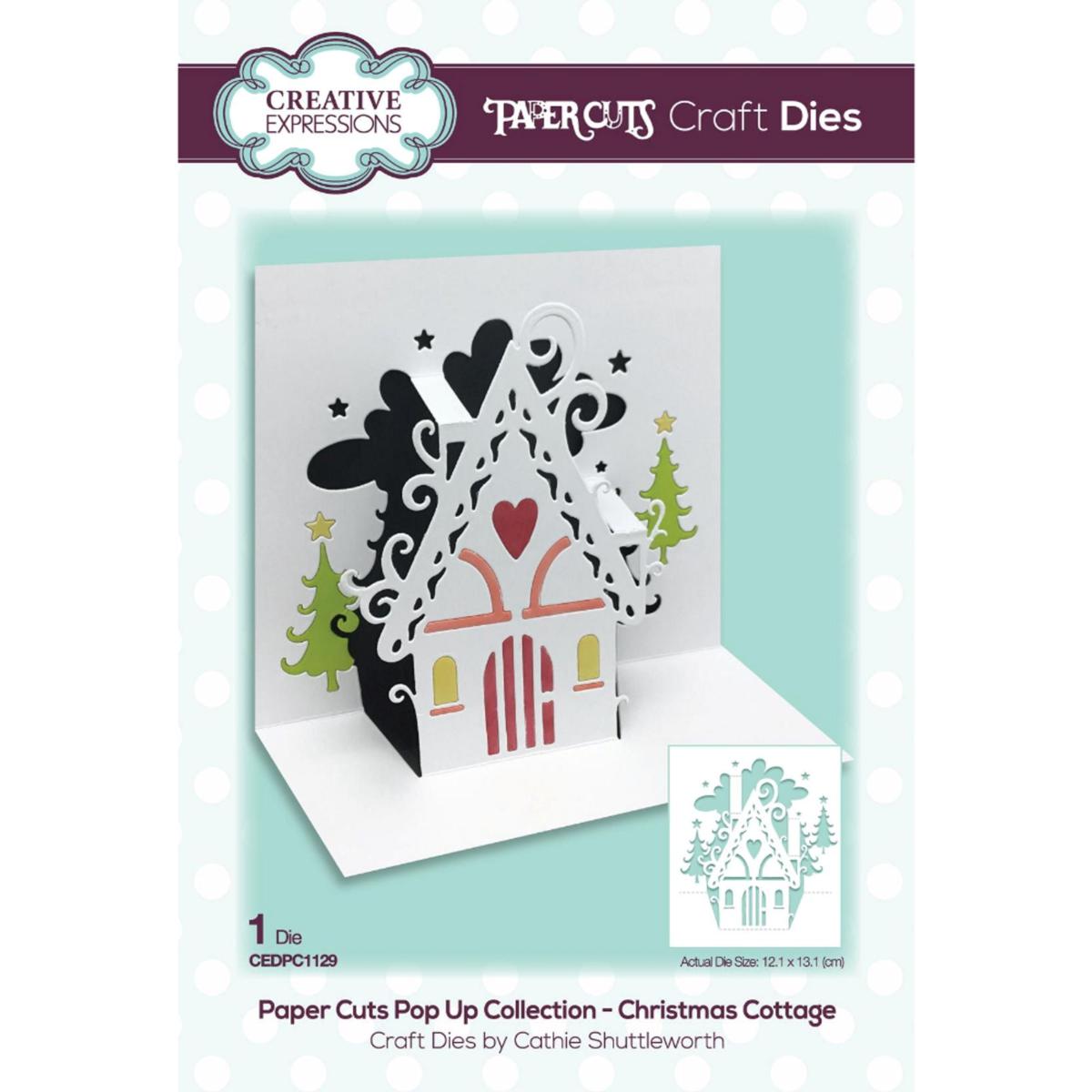 Creative Expressions Paper Cuts Pop Up Christmas Cottage Craft Die