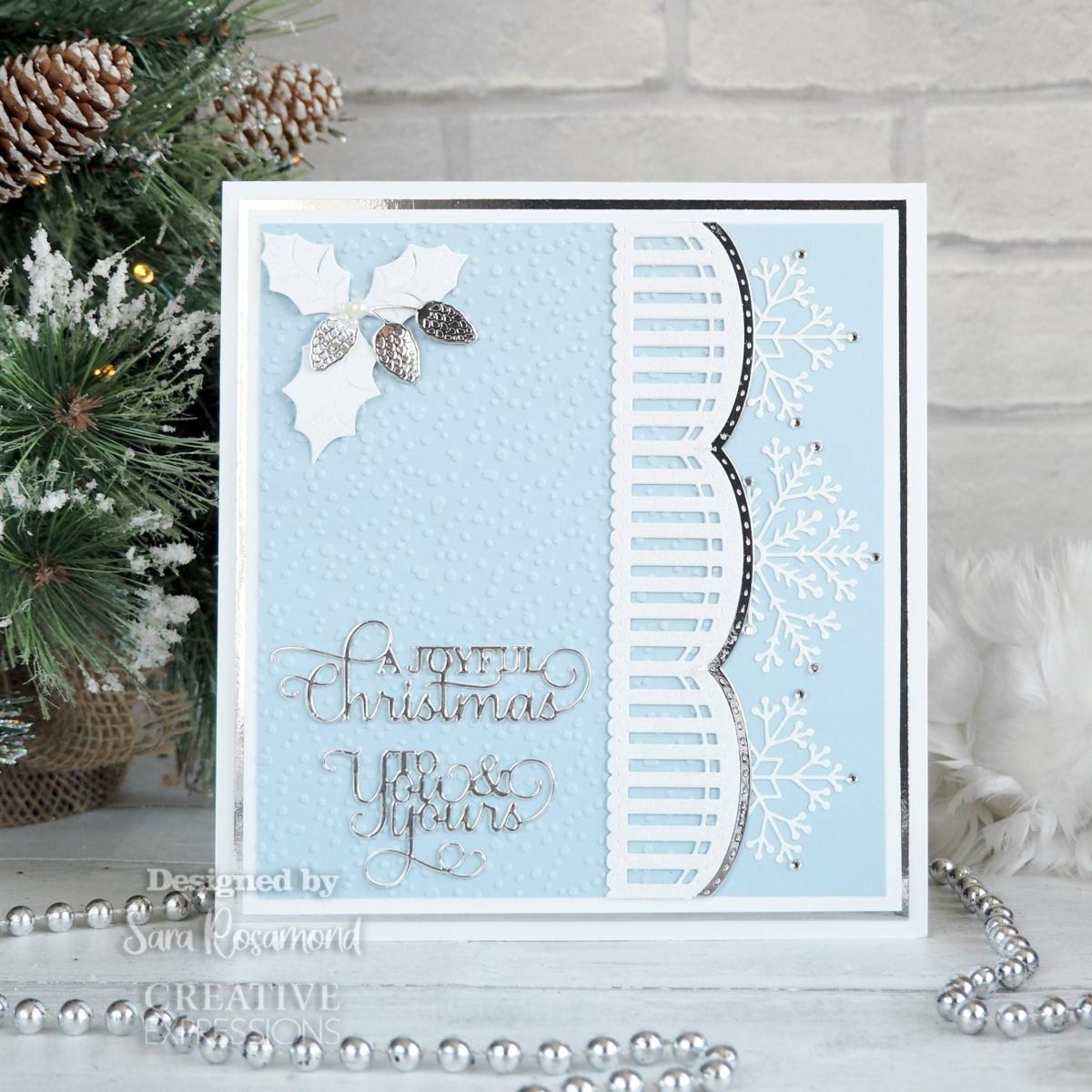 Creative Impressions Felt Die Cuts - Large Heritage Snowflakes