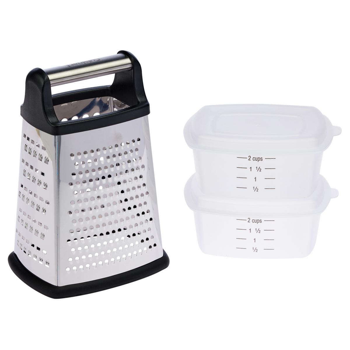 Cuisinart Box Grater with 2 Storage Containers 20819890 HSN