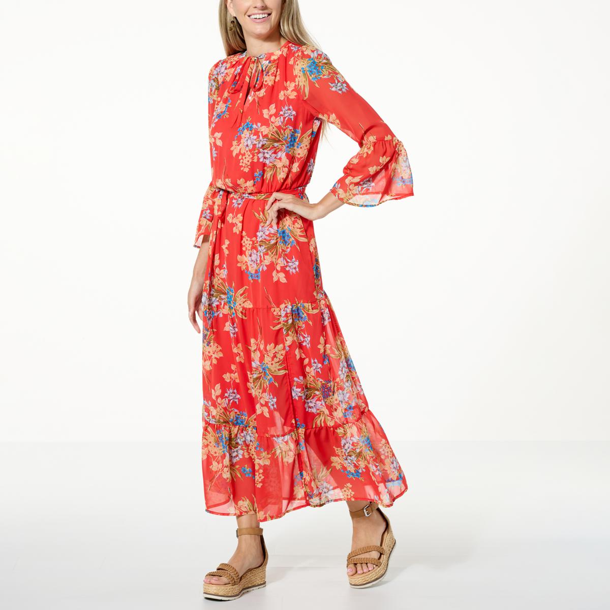 Curations x Sarah Anderson Chiffon Dress - 20887602 | HSN