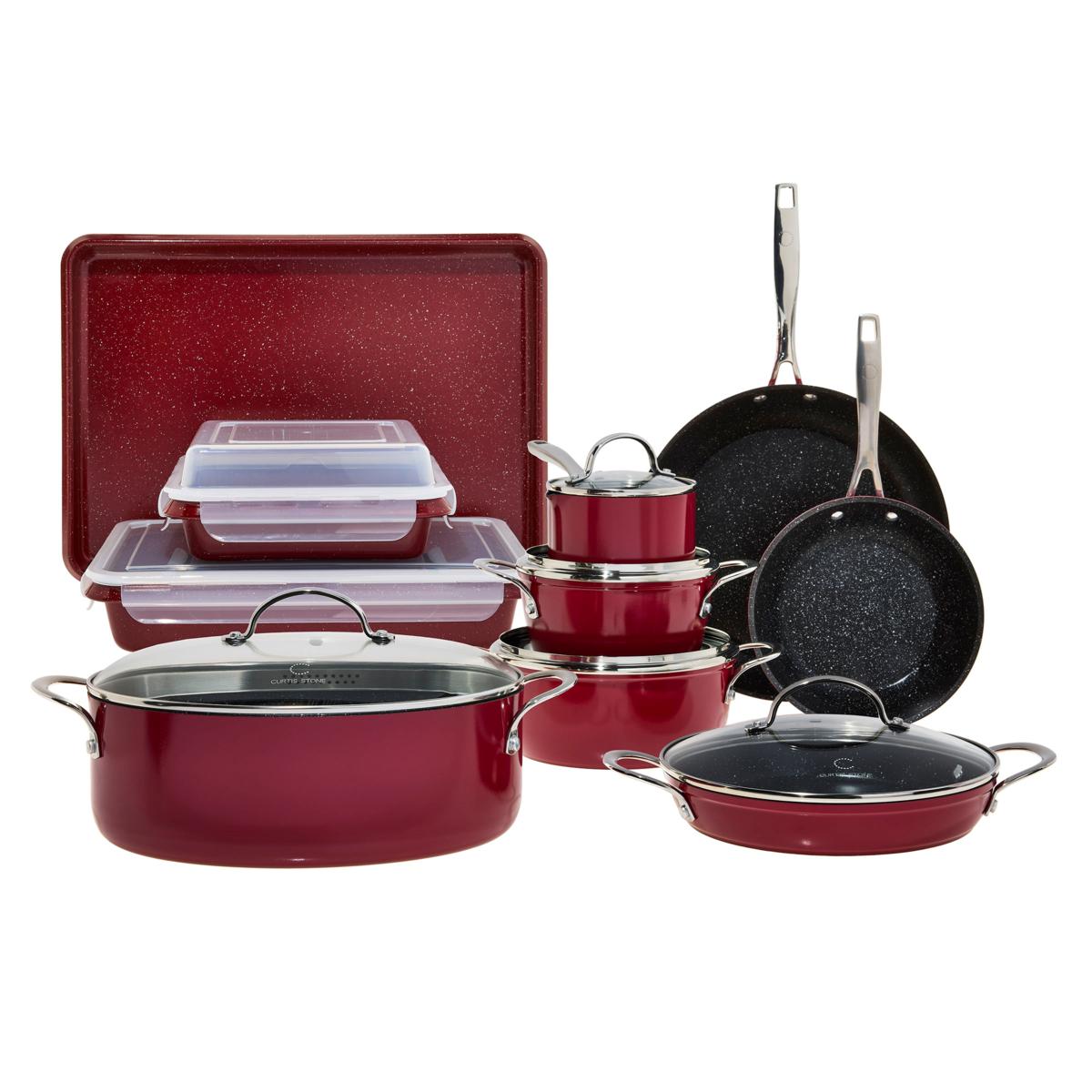(HSN) Curtis Stone 17piece AllPurpose Cookware Set
