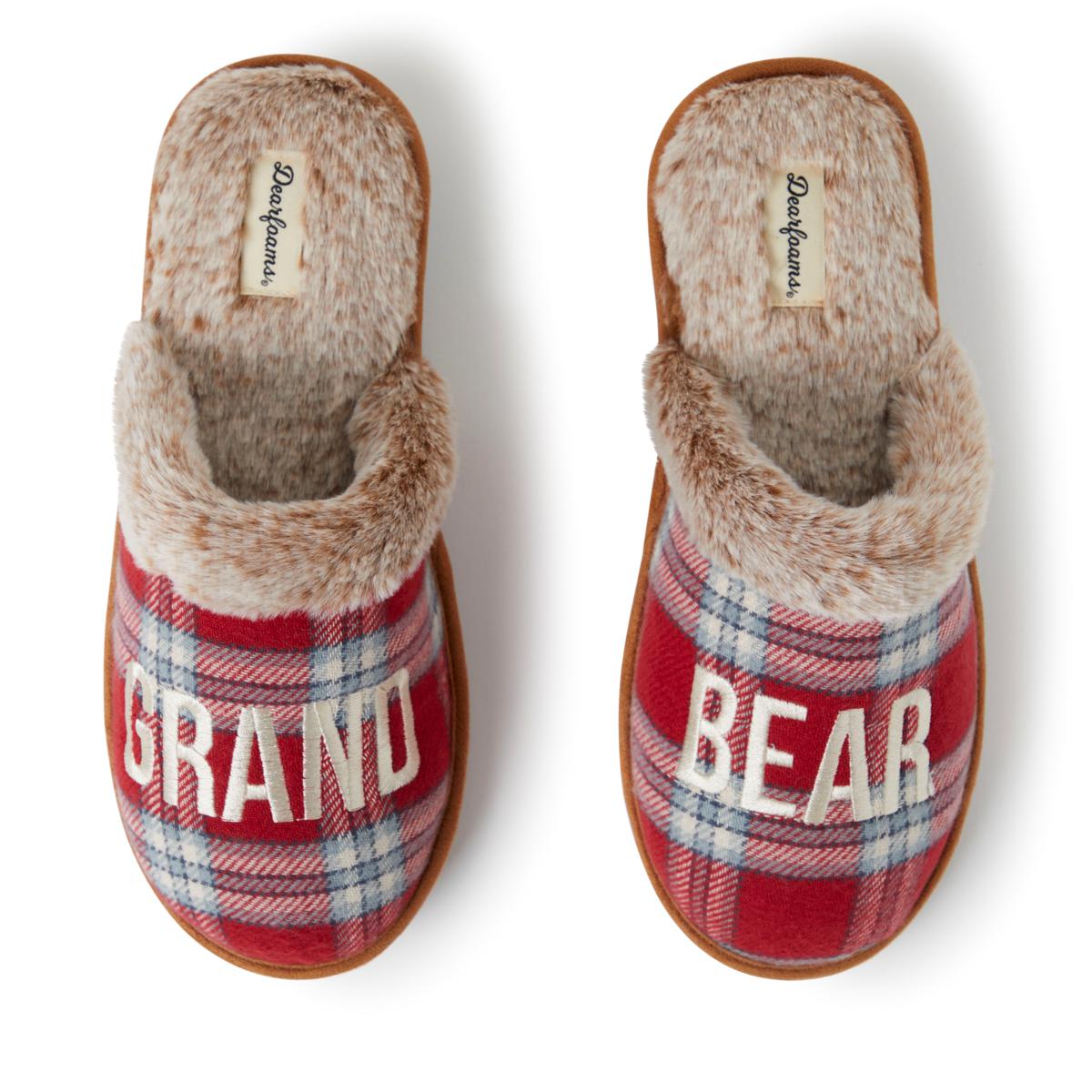 dearfoams grand bear slippers